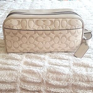 Coach Large Travel Kit in Cream